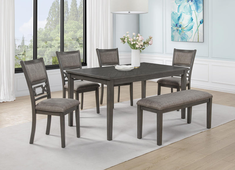 D315 - Bruno Grey Dining Set (6PC) - D315-60