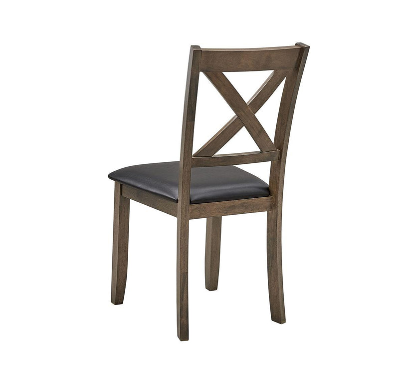 [D320-5PC-Set] Verona - 5PC Dining Set (Brown), Wood, Brown Box: 1 of 1 Each - D320-5PC-Set
