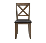 [D320-5PC-Set] Verona - 5PC Dining Set (Brown), Wood, Brown Box: 1 of 1 Each - D320-5PC-Set