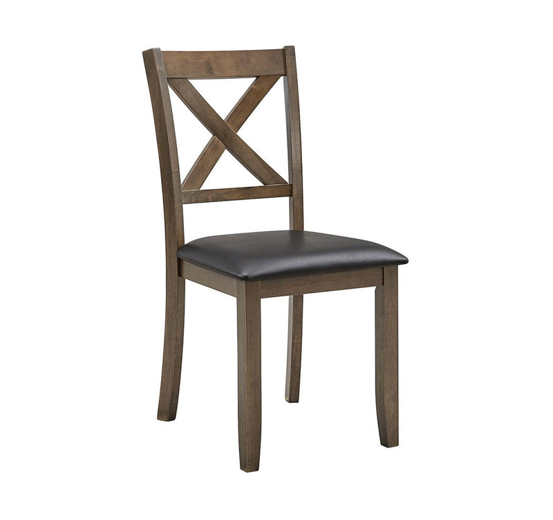 [D320-5PC-Set] Verona - 5PC Dining Set (Brown), Wood, Brown Box: 1 of 1 Each - D320-5PC-Set