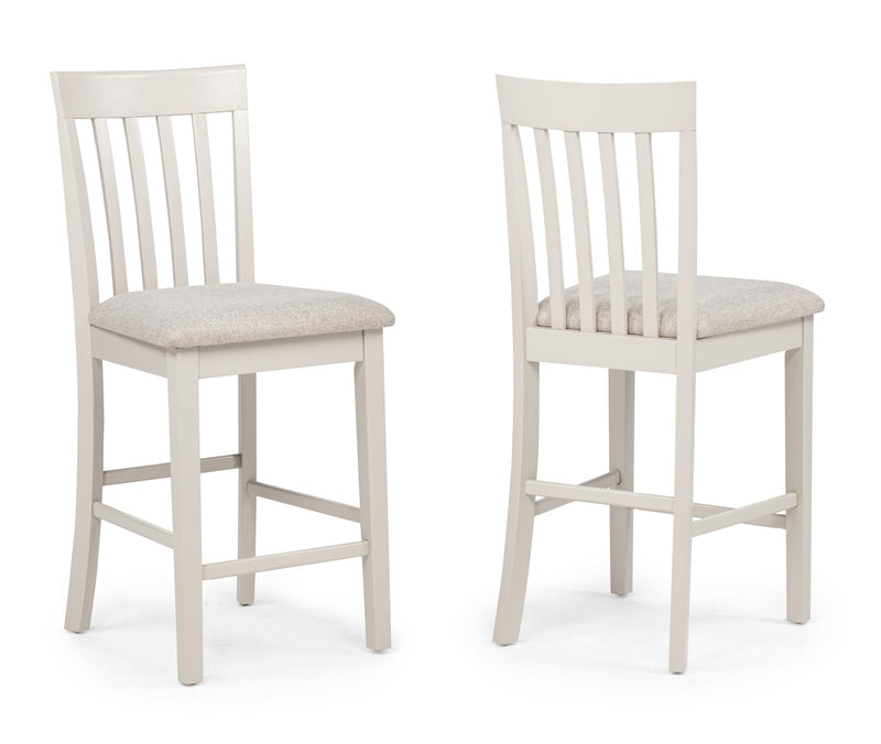 D322 - Koen OFF White/Brown Top Counter Height Set - D322-50