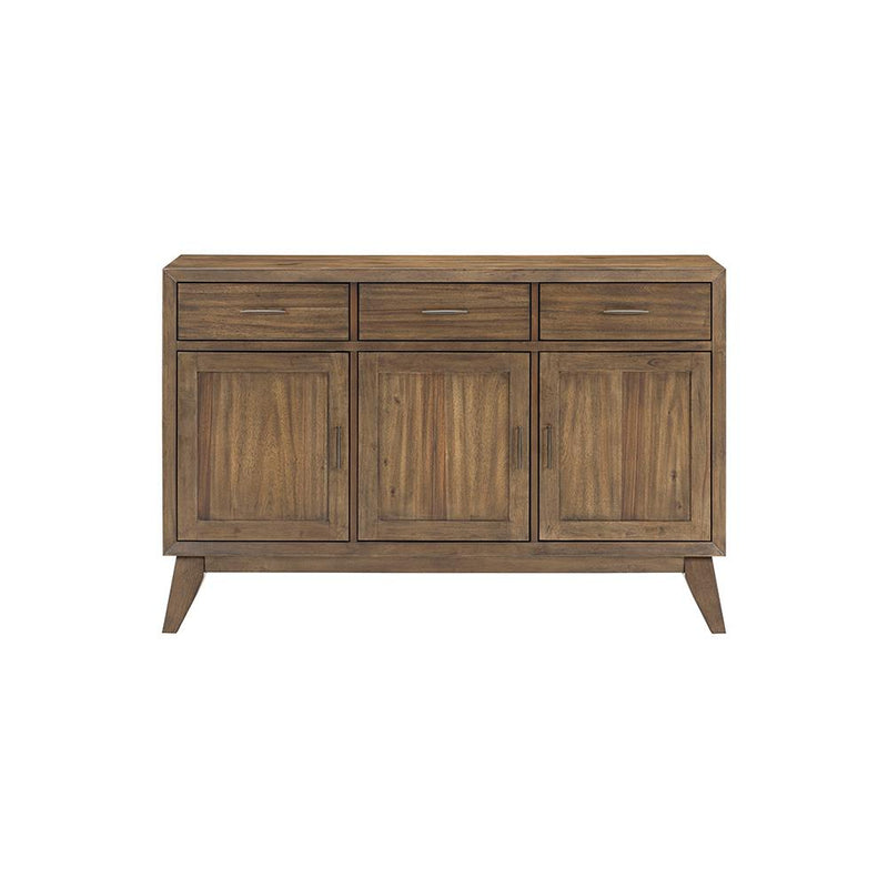 [D323-S] Ellison - Server, Solid Rubber Wood, MDF, Acaica Veneer, Plywood, Brown Box: 1 of 1 Each - D323-S