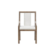 [D324-C] Langford - Dining Chair, Solid Rubber Wood, Plywood, Fabric , Brown Box: 1 of 1 Box of 2 - D324-C
