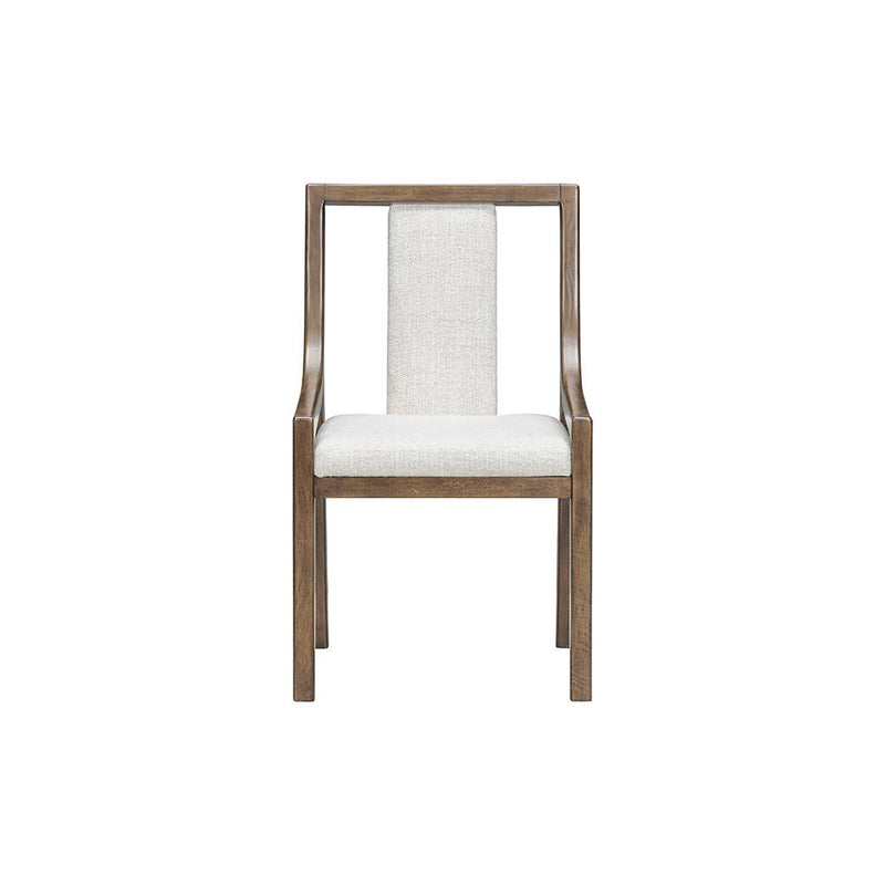 [D324-C] Langford - Dining Chair, Solid Rubber Wood, Plywood, Fabric , Brown Box: 1 of 1 Box of 2 - D324-C