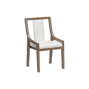 [D324-C] Langford - Dining Chair, Solid Rubber Wood, Plywood, Fabric , Brown Box: 1 of 1 Box of 2 - D324-C