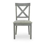 [D328-C] Miral - Dining Chair, Rubber Wood, Fabric, Gray Box: 1 of 1 Box of 2 - D328-C