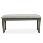 [D334-BN] Sabrinal - Bench, Rubber wood, FABRIC, Gray Box: 1 of 1 Each - D334-BN