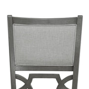 [D342-5PC-Set] River - 5PC Round Dining Set (Gray), MDF, Rubber Wood, Gray Box: 1 of 1 Each - D342-5PC-Set