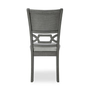 [D342-5PC-Set] River - 5PC Round Dining Set (Gray), MDF, Rubber Wood, Gray Box: 1 of 1 Each - D342-5PC-Set