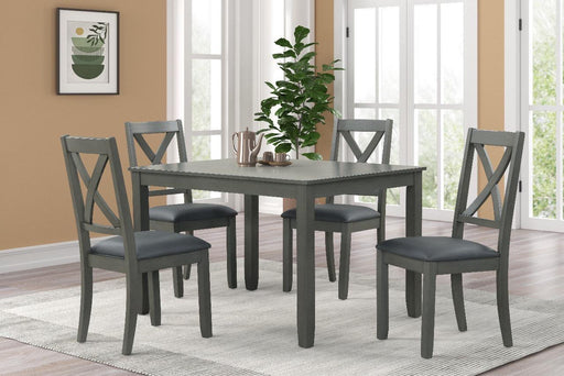 D395 - Orland Grey Dining Set (48" TABLE & 4 CHAIRS) - D395-50