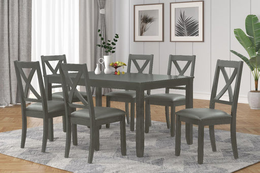 D396 - Orland Grey Dining Set (60" TABLE & 6 CHAIRS) - D396-70