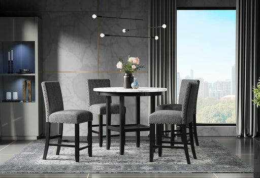 D40011 Bar Table + 4 D1622 Bar Stools - D40011BT+D1622BS