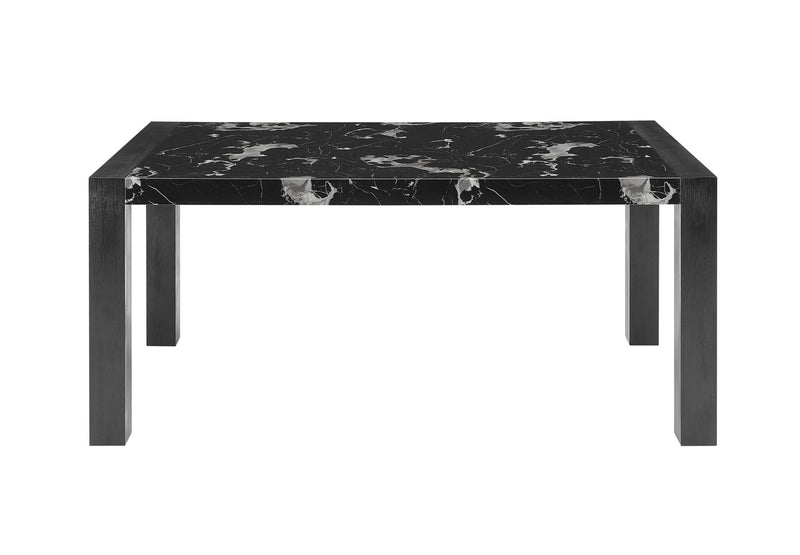 D4088dt Black Marble Dining Table - D4088DT-BLACK