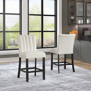 [D529-C] Ayla - Chair (Cream, Velvet), VELVET / SOLID RUBBER WOOD, CREAM Box: 1 of 1 Box of 2 - D529-C