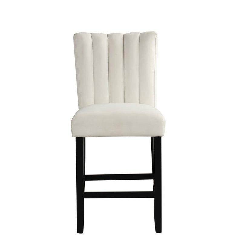 [D529-C] Ayla - Chair (Cream, Velvet), VELVET / SOLID RUBBER WOOD, CREAM Box: 1 of 1 Box of 2 - D529-C