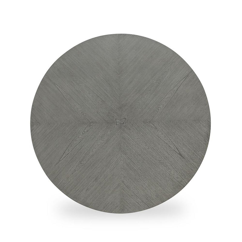 [D530-5PC-Set] Andrea - 5PC Round Pub Set (Gray), MDF, Rubber Wood, Gray Box: 1 of 1 Each - D530-5PC-Set