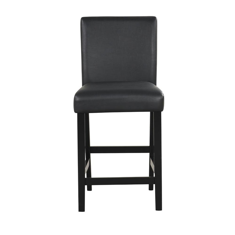 [D536-5PC-Set] Ariana - 5PC Pub Table Set (White & Black), SOLID RUBBER WOOD/ MDF, WHITE / BLACK Box: 1 of 1 Each - D536-5PC-Set