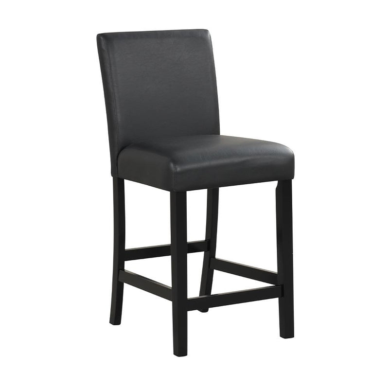 [D536-5PC-Set] Ariana - 5PC Pub Table Set (White & Black), SOLID RUBBER WOOD/ MDF, WHITE / BLACK Box: 1 of 1 Each - D536-5PC-Set