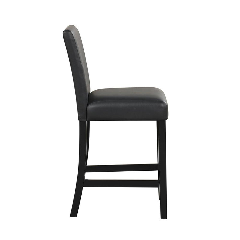 [D536-5PC-Set] Ariana - 5PC Pub Table Set (White & Black), SOLID RUBBER WOOD/ MDF, WHITE / BLACK Box: 1 of 1 Each - D536-5PC-Set