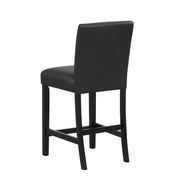 [D536-5PC-Set] Ariana - 5PC Pub Table Set (White & Black), SOLID RUBBER WOOD/ MDF, WHITE / BLACK Box: 1 of 1 Each - D536-5PC-Set