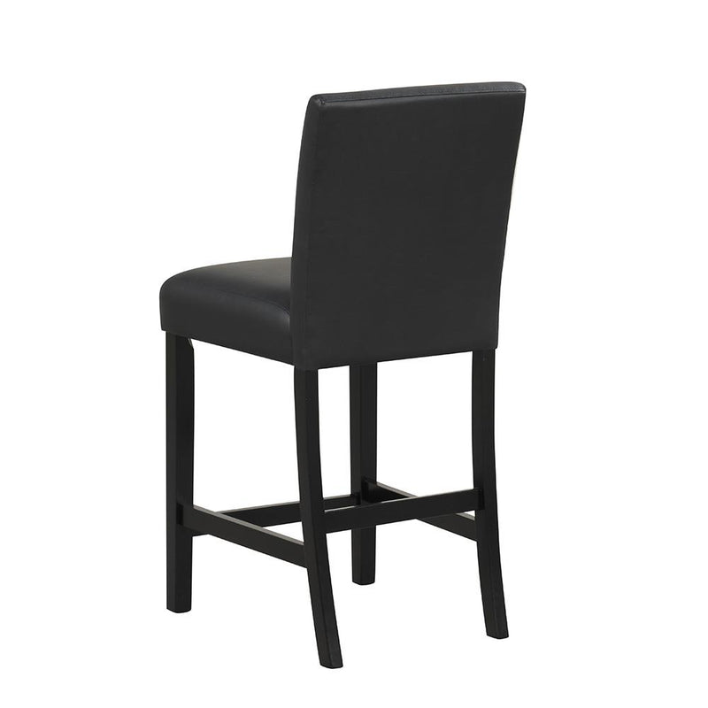 [D536-5PC-Set] Ariana - 5PC Pub Table Set (White & Black), SOLID RUBBER WOOD/ MDF, WHITE / BLACK Box: 1 of 1 Each - D536-5PC-Set
