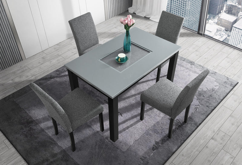 D8112 Dining Table With 4 D8112 Dining Chairs - D8112DT+4 D8112DC