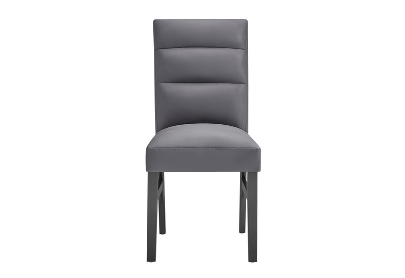 D895 Dining Table With 4 D895 Dining Chairs And 1 D895 Bench - D895DT+D895DC-GREY+D895DT-BN-GREY
