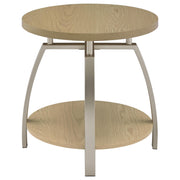 Dacre 3-piece Round Coffee and End Table Set Greige - 720318-S3