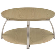 Dacre 3-piece Round Coffee and End Table Set Greige - 720318-S3
