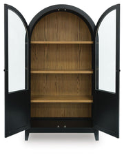 Dagandale Black/Natural Accent Cabinet - A4000599