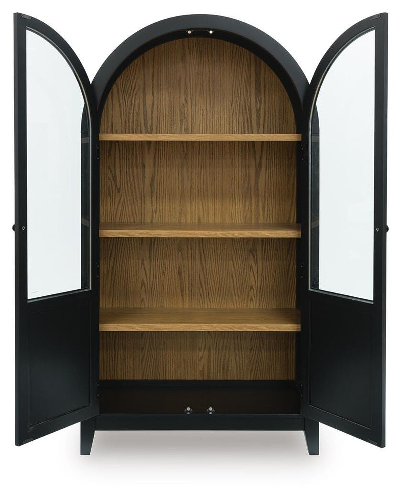 Dagandale Black/Natural Accent Cabinet - A4000599