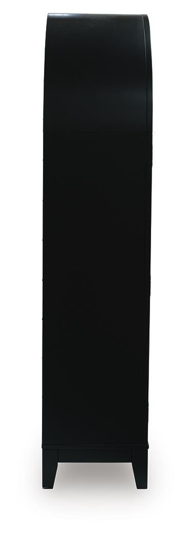 Dagandale Black/Natural Accent Cabinet - A4000599