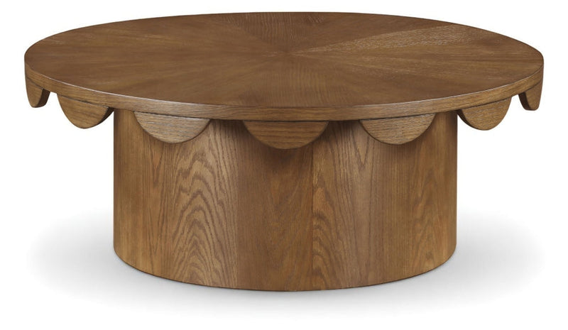 Dahlia Oak Veneer Coffee Table in Brown - 99094Brown-CT