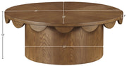 Dahlia Oak Veneer Coffee Table in Brown - 99094Brown-CT