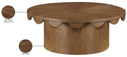 Dahlia Oak Veneer Coffee Table in Brown - 99094Brown-CT