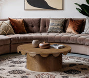 Dahlia Oak Veneer Coffee Table in Brown - 99094Brown-CT
