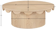 Dahlia Oak Veneer Coffee Table in Natural - 99094Natural-CT