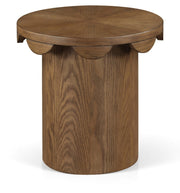 Dahlia Oak Veneer End Table in Brown - 99094Brown-ET