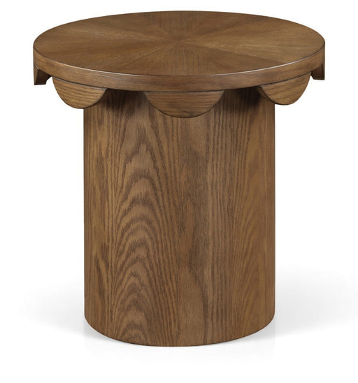 Dahlia Oak Veneer End Table in Brown - 99094Brown-ET
