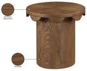 Dahlia Oak Veneer End Table in Brown - 99094Brown-ET