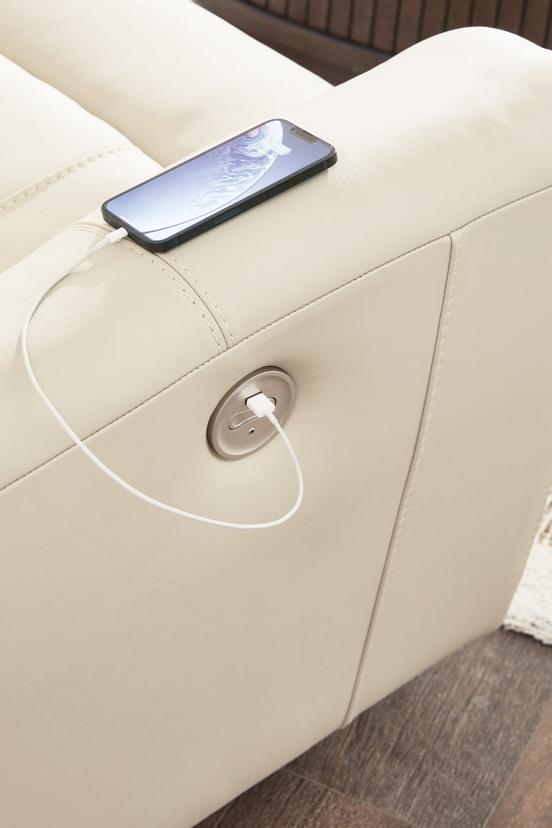 Dahlmoore Almond Power Reclining Living Room Set - Gate FurniturePower Reclining Living Room Set