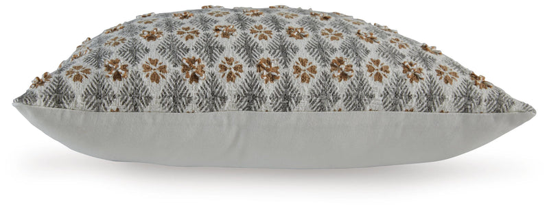 Dainwick White/Gray/Brown Pillow - A1001102P