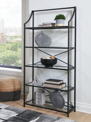 Dakerwell Antique Black 72" Bookcase - A4000557