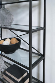 Dakerwell Antique Black 72" Bookcase - A4000557