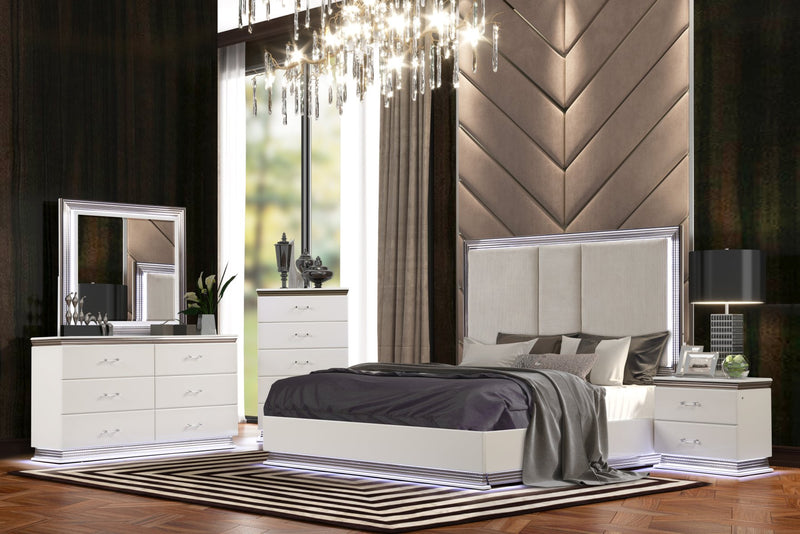 Dalal White Queen 4 Piece - DALAL-WT-Q-4PC