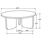 Dale Round Solid Mango Wood Coffee Table Brown - 721998