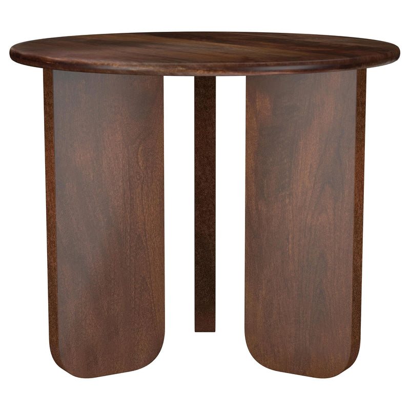 Dale Round Solid Mango Wood Side End Table Brown - 721997