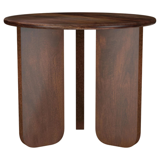 Dale Round Solid Mango Wood Side End Table Brown - 721997