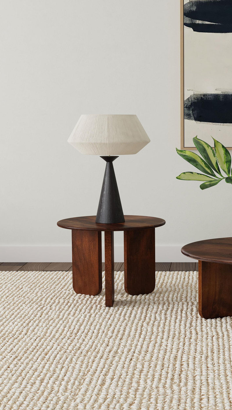 Dale Round Solid Mango Wood Side End Table Brown - 721997