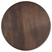 Dale Round Solid Mango Wood Side End Table Brown - 721997